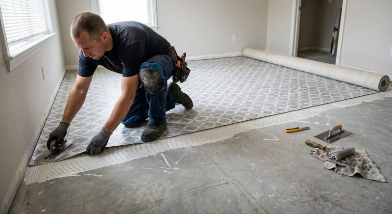 Sheet Linoleum Installation in Mercer County, NJ